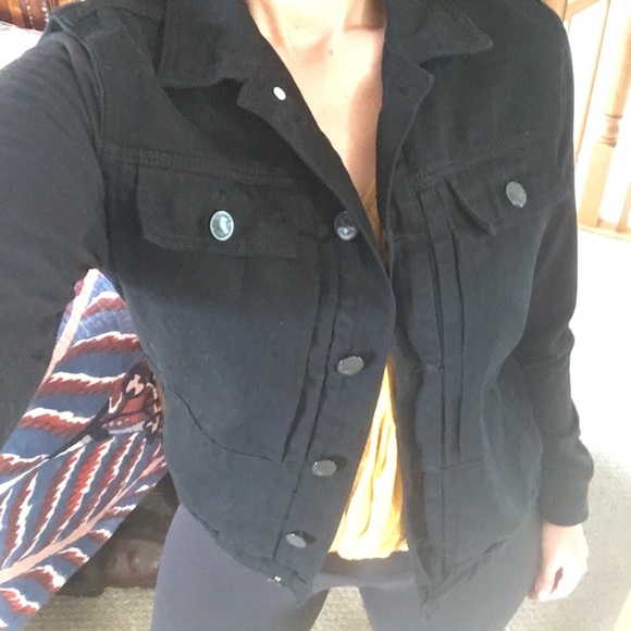 black denim jacket size 24